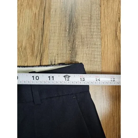 J. Crew Tollegno 1900 Dress Pants Women 00 Navy Favorite Fit Straight Wool - Picture 5 of 8